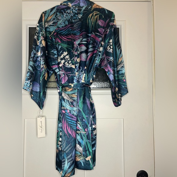 Linea Donatella Blue Floral Chemise - Picture 5 of 7